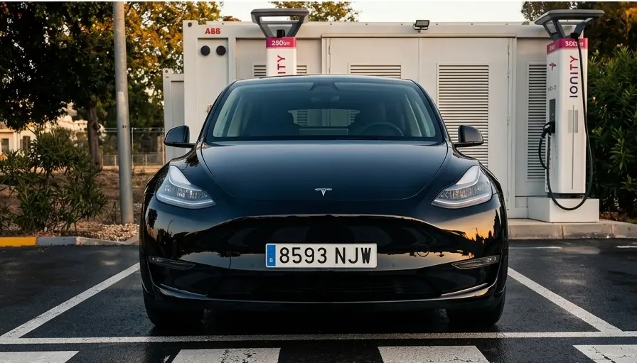 Tesla Model Y detalle equipaje maletero